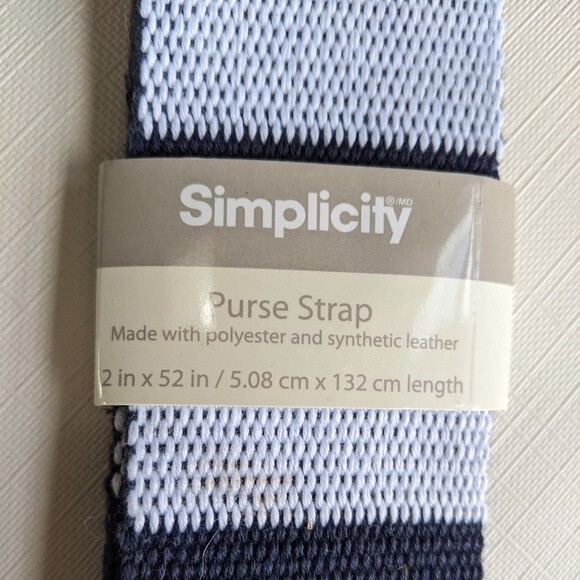 Simplicity Purse  Cell Phone Strap Stripes Color Block Flower Clips Crafts Arts - Picture 7 of 7